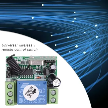 

Universal Wireless Remote Control Switch DC12V 10A 433MHz RF Controller Telecomando Transmitter for Electric Gate Garage Door