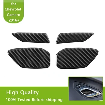 

Car Sticker for Chevrolet Camaro 2016+ Door Inner Handle Decoration Cover Trim Soft carbon fiber Car Interior Accessories