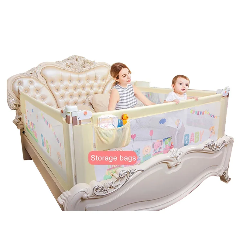 IMBABY Baby Barrier Safty Playpen Baby Bed Fence Barrier Bed Fence Child For Beds Crib Rails Safety Gate