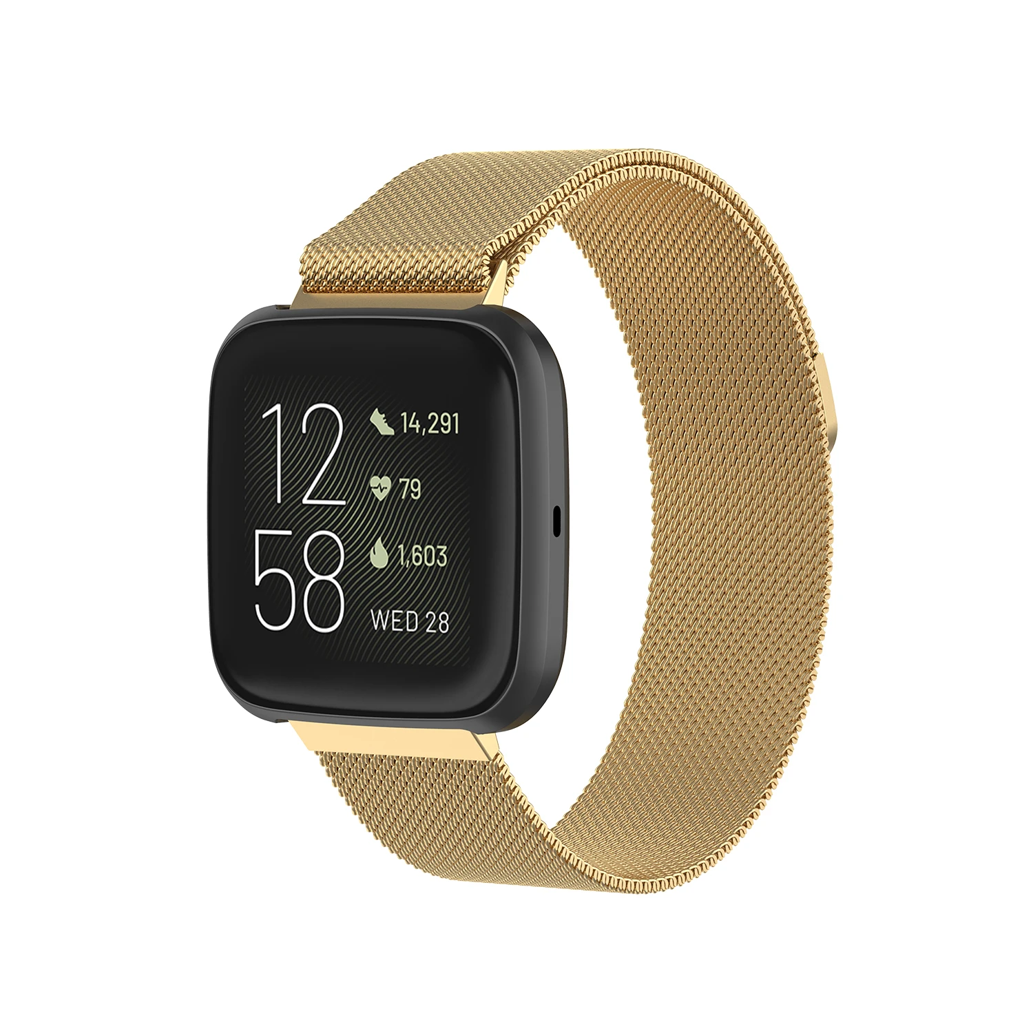 FIFATA металлический браслет из нержавеющей стали Milanse для Fitbit Versa/Versa Lite/Versa 2 Смарт Браслет сменная часть