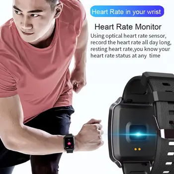 

Waterproof Heart Rate Monitoring 1.3 inch IPS Screen Sport Bracelet Fitness Tracking Pedometer Bluetooth Smartwatch Pedometer