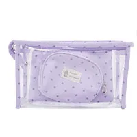 Purple Горячая Распродажа 3 шт./компл. модный дизайн Водонепроницаемый Портативный для макияжа, сумка, мульти-функциональные косметички Для женщин Дорожная сумка для путешествий 6 цветов - Цвет: Purple