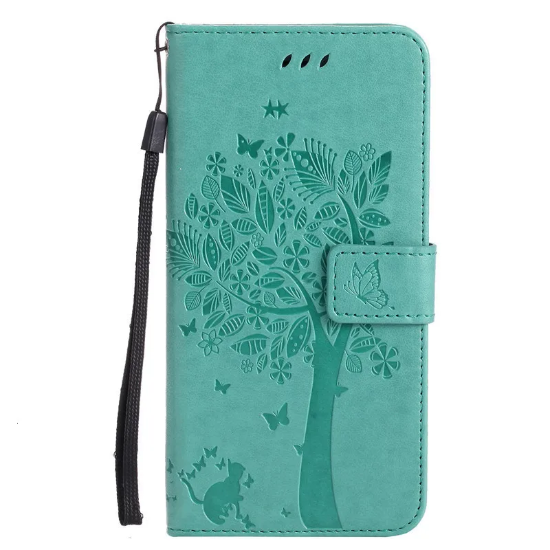 Light Green Кожаный чехол-книжка с тиснением для Xiaomi mi 9 SE 8Lite 5 6 7 CC9E чехол-кошелек для mi pocophone F1 A1 A3 Pro mi x2 чехол s Coque Book - Цвет: Light Green