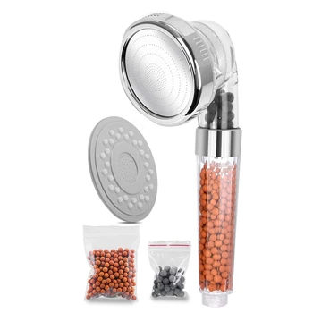 

Handheld Negative Ion SPA Shower Nozzle Can Be Filtered Nozzle Transparent Bathroom Shower