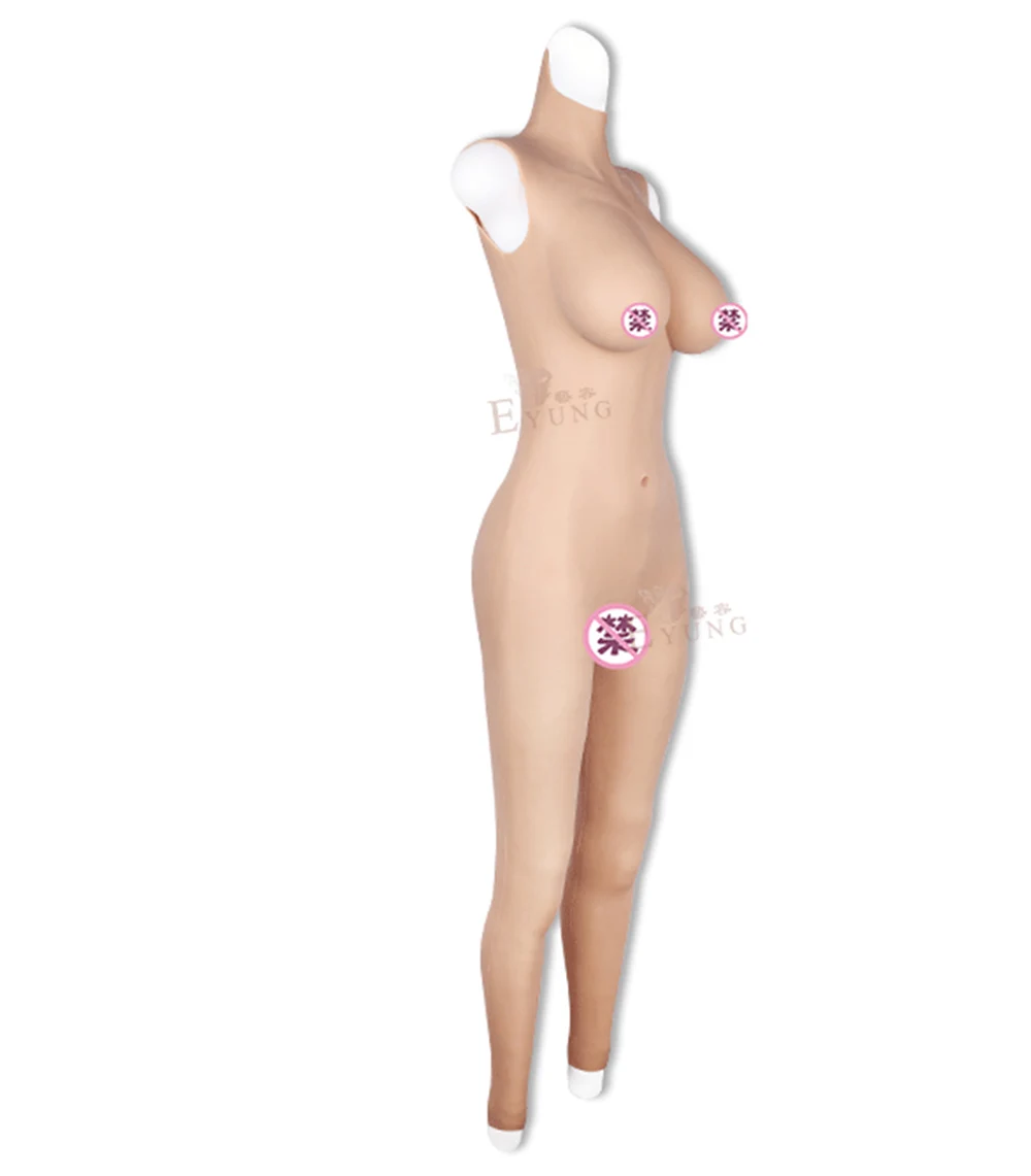 eyung breast enhancer silicone bodysuit breast forms for crossdressing man Crossdresser drag queen fake boobs Bodysuit  Costume (7)