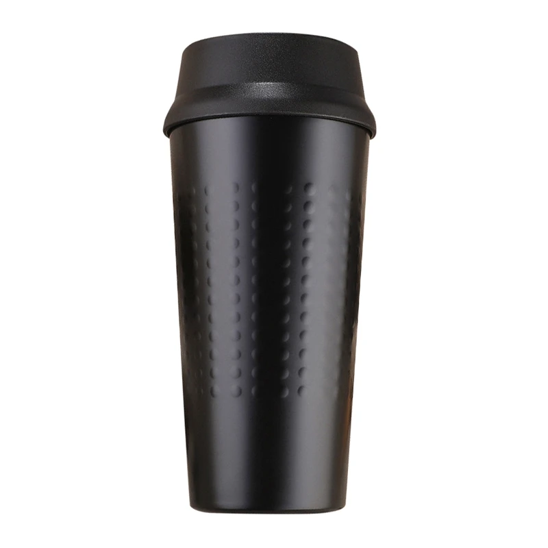 cheap 350ml Cup Leakproof Vaccum Flasks Bottle Insulated Coffee Mug For Car Office Portable Thermal Mug Water Black