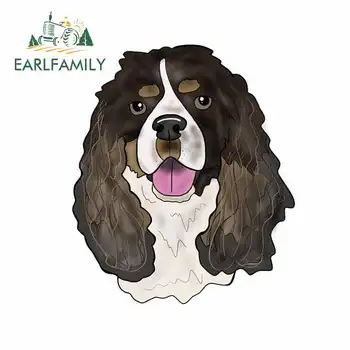 

EARLFAMILY 13cm x 11.3cm for DOG Car Truck Decal DIY Occlusion Scratch Personality Stickers Body for Car Bumper Decoration