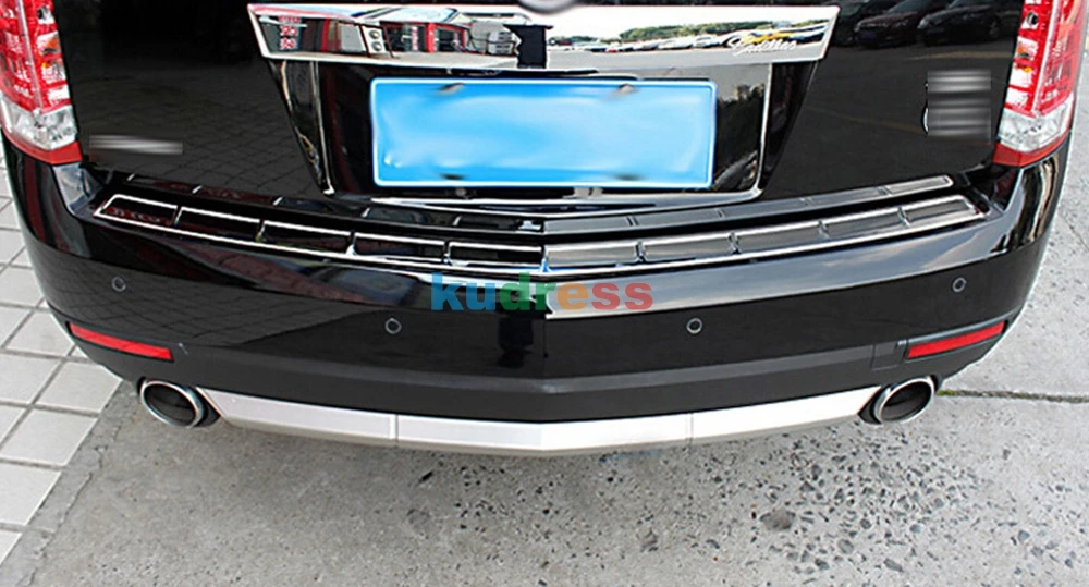 Для Cadillac SRX 2010 2011 2012 2013 из нержавеющей стали защита заднего бампера пороги педали крышка багажника Накладка 1 шт