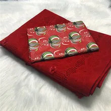 Высокое качество в нигерийском стиле швейцарский гипюр африканская кружевная ткань с принтом Базен одинаковая 7,5 ярдов/комплект