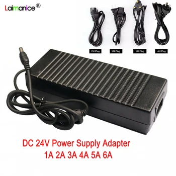 

24V 1A 2A 3A 4A 5A 6A Power Supply Adapter Input AC100-240V To Output DC24V Lighting Transformers Charger for Led Strip Light