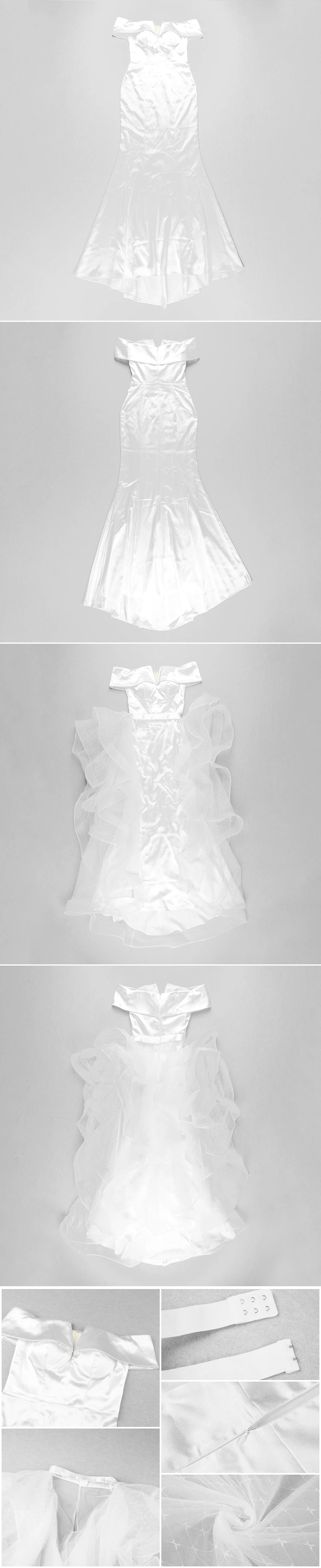 VC,, новинка, шикарный комплект из двух предметов, сексуальное Сетчатое платье без бретелек с открытыми плечами, вечерние платья знаменитостей, длинное платье
