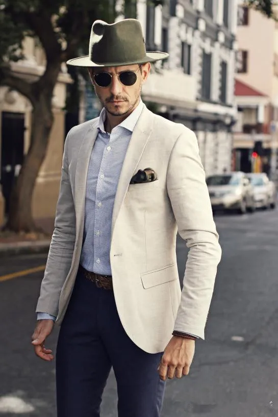 

New Style Custom made Cool Groom Tuxedos Two Pieces Slim Fit Formal Men Suit High Quality Men Wedding Suits For Men Jacket+Pants