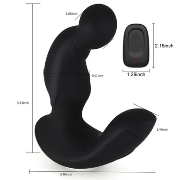 Butt Plug Vibrator Prostate Massager For Men Male Vibrating Anal Plug Erotic Sex Toys Sex shop 360 Rotate Butt Plug Stimulator 6