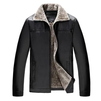 

NEW Men's Leather Jacket Motorcycle Leather PU Baseball Biker Jacket Coat Autumn Winter Outwear Windbreaker Male Warm jacket