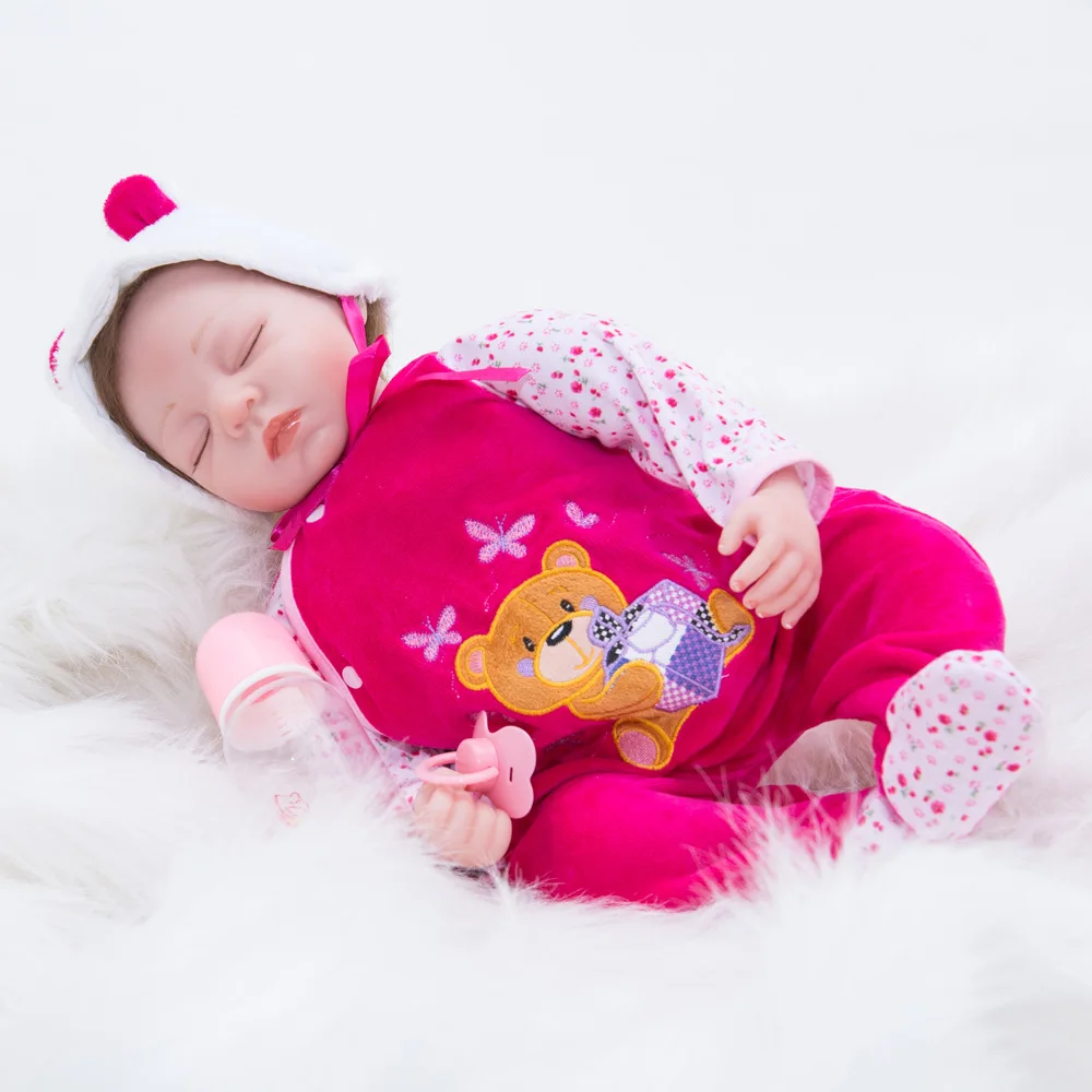 Полностью силиконовая виниловая Реалистичная кукла Reborn Девочка Младенцы Куклы 23 дюймов 58 см реалистичные принцесса детские игрушки подарок на день рождения