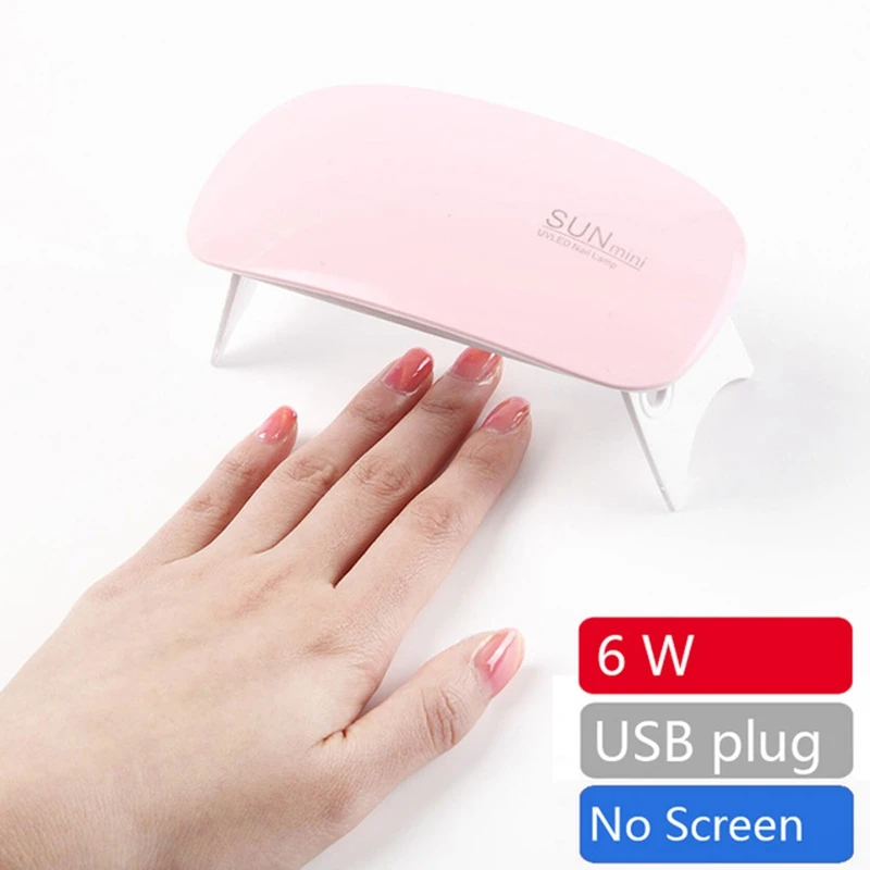 SUNmini 6W SUNX5 MAX УФ-лампа, светодиодный светильник для ногтей, 120 Вт, 45 светодиодный s Сушилка для ногтей, солнечный светильник для маникюра, гелевая лампа для ногтей, автоматическое распознавание, ЖК-дисплей - Цвет: SUNmini 6W