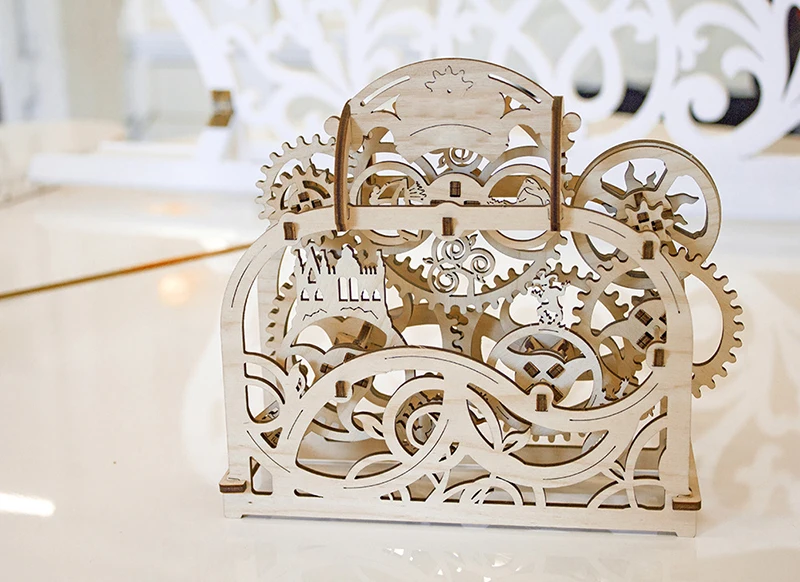 DIY мощность Трансмиссия модель лазерная резка 3D механическая модель деревянная игра головоломка сборка игрушка подарок для детей и взрослых право