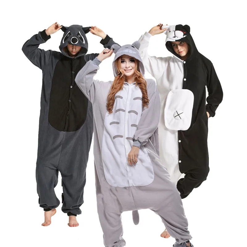 

Large XXL Animal Pajamas Onesie Cartoon Women Onesies For Adults One-piece Pijamas Men Halloween Cosplay Funny Costume