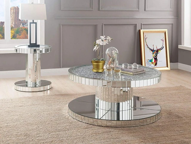 Set di sottobicchieri per caffè e tè in vetro, decorazioni per la tavola,  tazze e piattini, strass lucidi argento - AliExpress