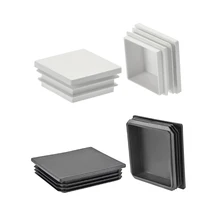 Uxcell 8-20 шт Трубная пробка квадратная штыревая заглушка 40x40-120x120mm пластик для поручней лестницы Newel Guardrail пробки белый/черный