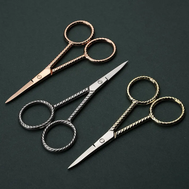 1Pcs105cmMiniVintageScissorsExtraSmallStainlessSteelEmbroideryScissorMustache