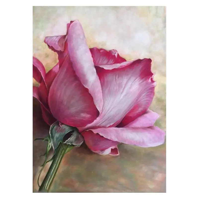 

Rose 5D round Shaped Diamond Painting Embroidery Needlework Rhinestone Crystal Cross Craft Stitch Kit- Home Decor Craft