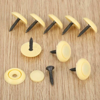 

0.79 inch Fasteners Roof Dia 20mm Plastic Retainer Rivets Accessories Beige