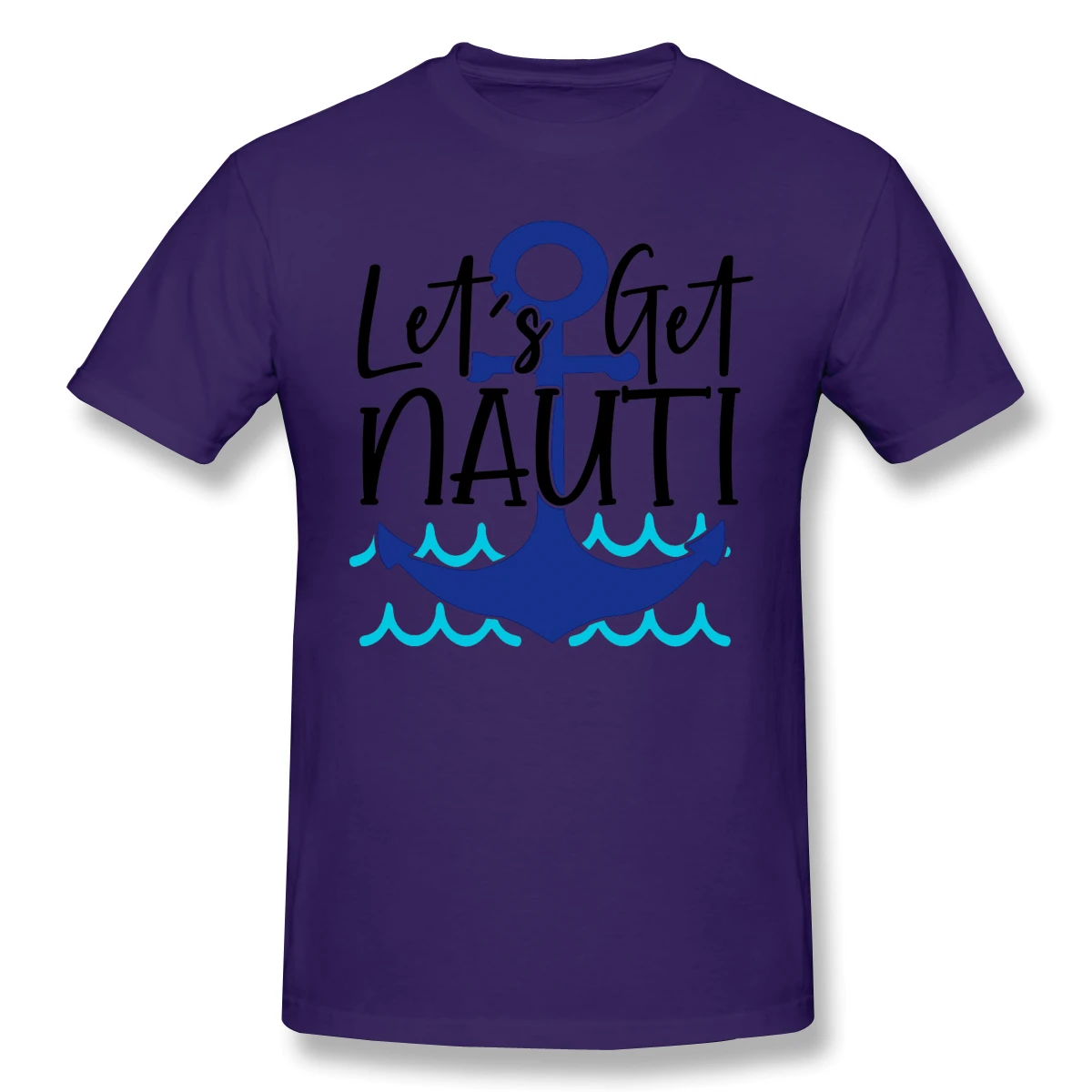 Let's Get Nauti/Хлопковые Забавные футболки с принтом Последняя поставка Мужская