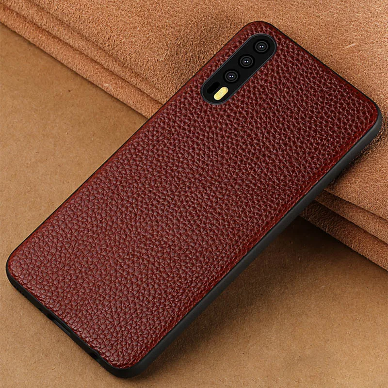 Воловья кожа чехол для телефона для huawei Коврики 9 10 20 Pro P10 P20 P30 Lite Litchi с текстурой под кожу питона чехол для Honor 8X9 10 чехол облегающий чехол