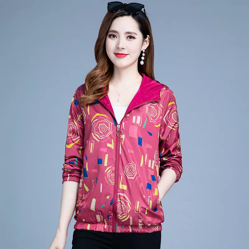 

Middle-aged WOMEN'S Dress 2019 New Style Sentimental Spring Clothing Coat Large Size Double-sided Wear Thin Elegant Long Sleeve
