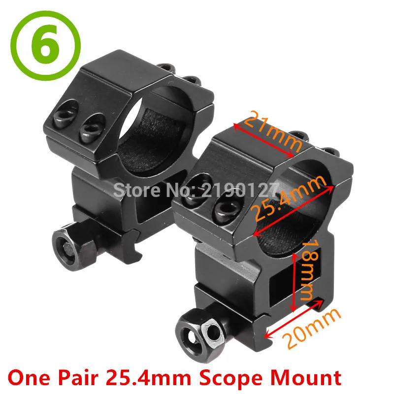 1.18inch / 1" Riflescope Mount Ring 11Mm / 20Mm Dovetail Rail High Low Profile for Rifle Scope Hunting