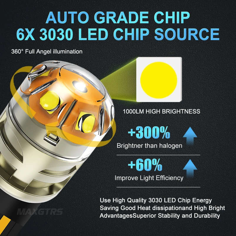 MAXGTRS 2x T10 LED W5W LED  194 168 3030 DRL ڵ ڵ ̵ Ŀ  ʺ ǳ  Ʈ   12V