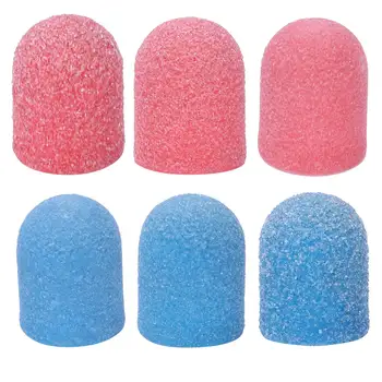 

50Pcs Pink Nail Sanding Bands Nail Drill Bit Grip Machine For Manicure And Pedicure Nail Art Accessories Rubber Mandrel