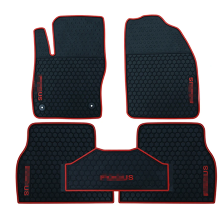 

YJ99 For Ford Focus 2009 2010 2011-2018 High Quality Waterproof Anti Skip Latex Durable Carpets Special Rubber Car Floor Mats
