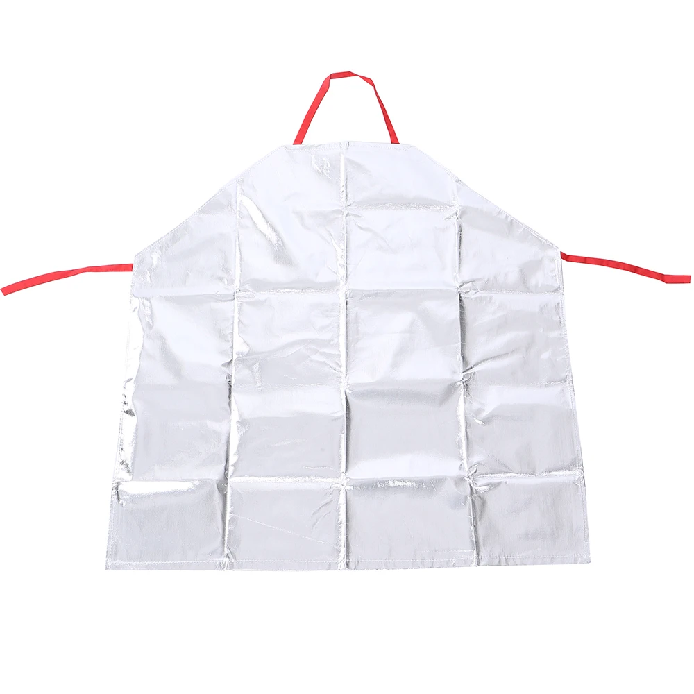 

DA-099 Heat Resistant Apron 500 Degrees Celsius Aluminized safety Flame Resistant Apparel Aluminum Foil work
