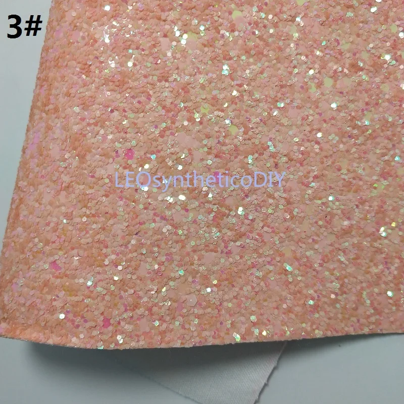 Мини-рулон 30x134 см розовый блестящий материал, массивная блестящая кожа, блестящий кожаный рулон для изготовления луков LEOsyntheticoDIY SK211