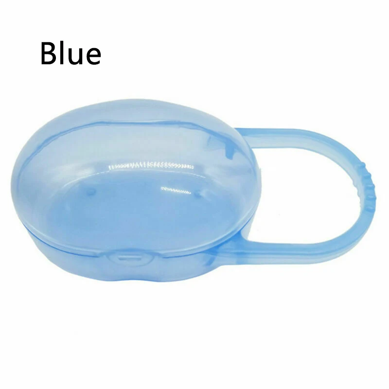 Синий Безопасный материал портативная соска милая коробочка для детей соска Колыбель Чехол держатель для путешествий хранения детские соски для новорожденных практичные коробки - Цвет: Синий