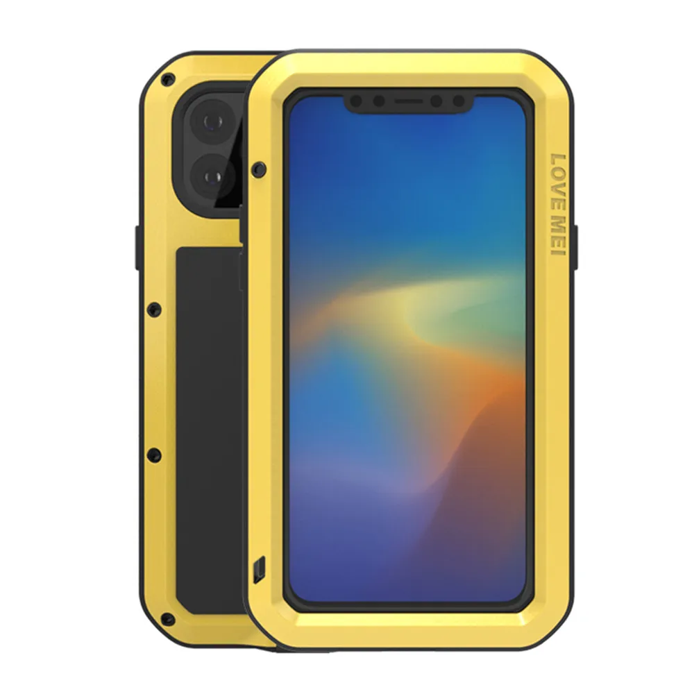 Для iPhone 11 Pro Max металлический бронированный Чехол ударопрочный
