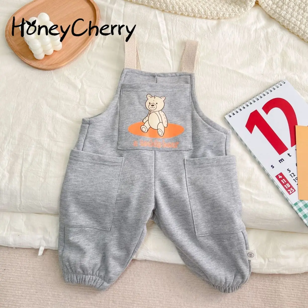 Весенние детские комбинезоны с милым принтом HoneyCherry для мальчиков и девочек