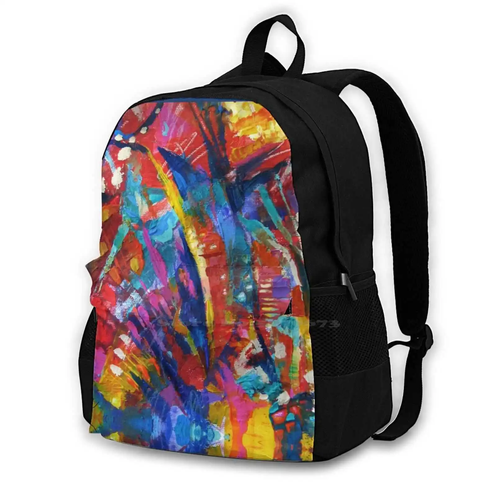 

Abstract 6-17-19 New Arrivals Satchel Schoolbag Bags Backpack Bright Abstract Colorful Abstract Semi Abstract Landscape Vivid