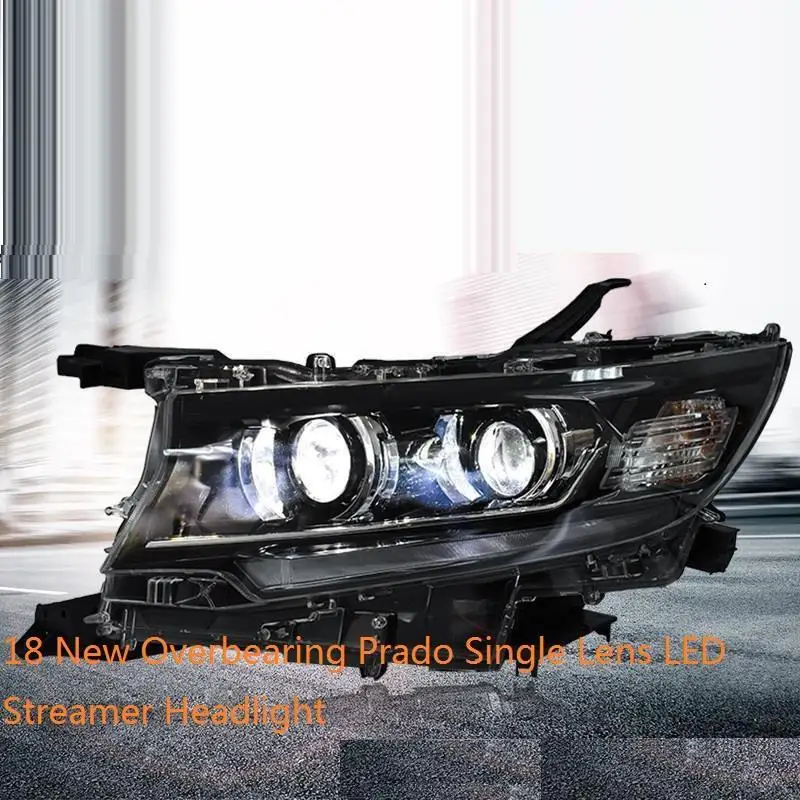 Сигнал поворота автомобиля Drl Automovil бег Luces Para Авто Светодиодные Автомобильные фары передние противотуманные фары 18 для Toyota Prado