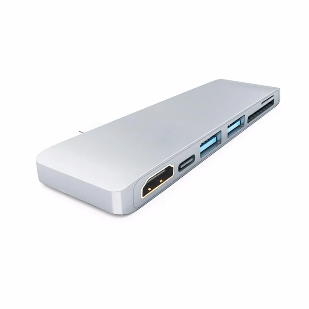 Высокопроизводительный ультратонкий портативный концентратор type-C к HDMI PD-power с безопасной цифровой/TF кард-ридер для ноутбука Macbook