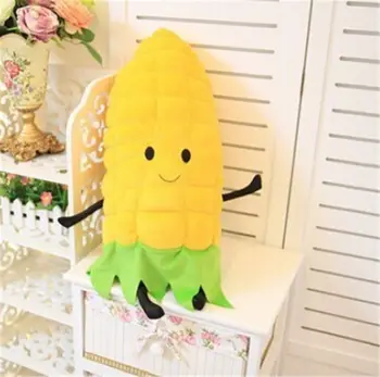 

Very Nice Soft Yellow Corn Food Fruit Vegetable 45 Cm Plush Decor Doll Pillow Birthday Cushion Toys Doll Hot Gift