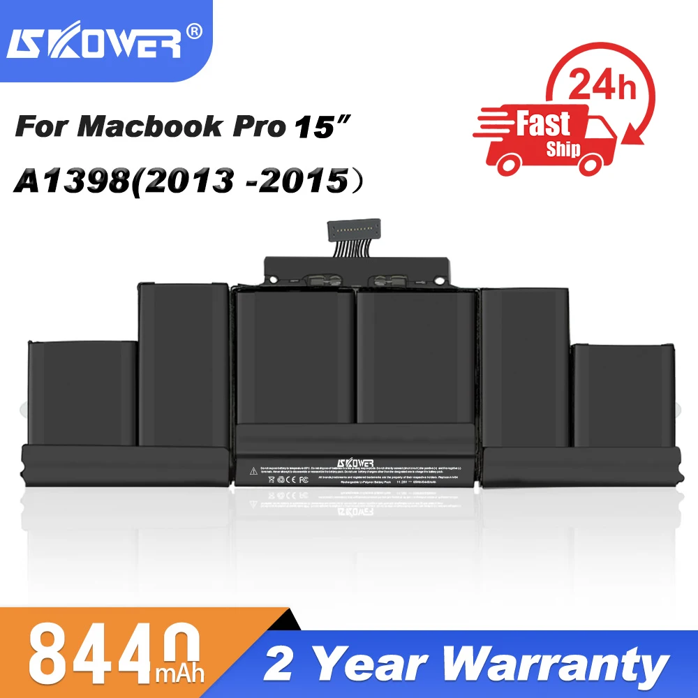 Аккумулятор SKOWER для ноутбука Apple Macbook Pro 13 15 дюймов A1278 A1286 A1398 A1502 ноутбук A1322 A1321 A1494