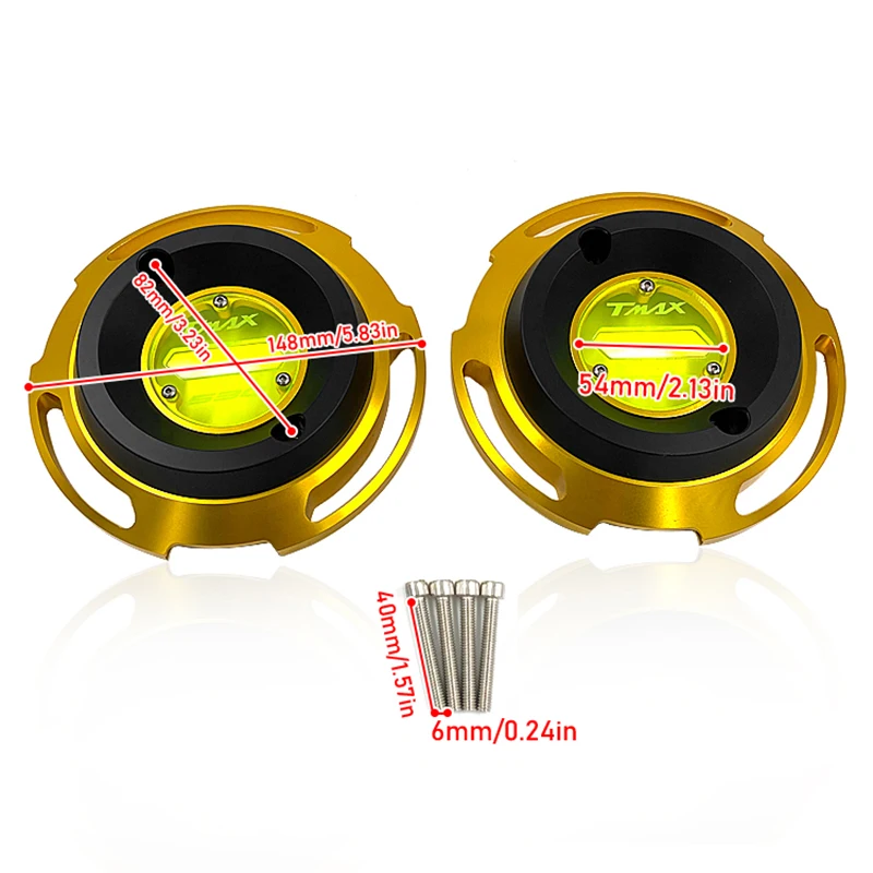 New Motorcycle TMAX Engine Stator Cover CNC Engine Protective Cover Protector For Yamaha T-max 530 2017 2018 2019 TMAX530 SX DX (15)