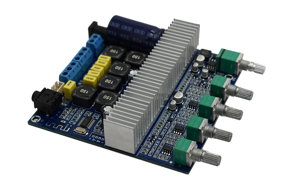 TPA3116D2 DC12V-24V Bluetooth 4,2 сабвуфер аудио усилитель плата 2,1 канальный мощность 2*50 Вт+ 100 Вт TPA3116 усилитель H2-001