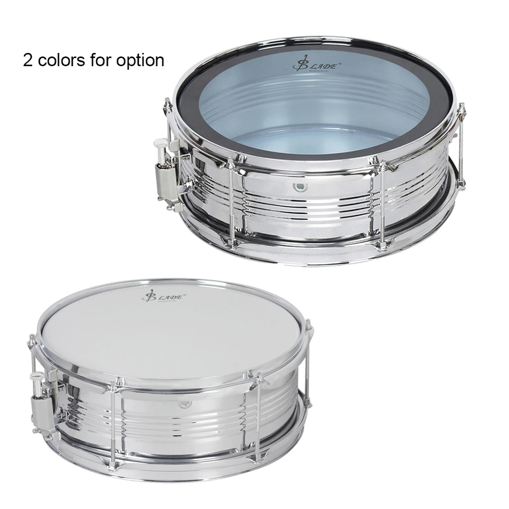 Профессиональный 1" Snare Drum Kit Корпус барабана из нержавеющей стали с барабаном сумка ремень барабанные палочки чехол для барабанных палочек барабанный демпфер гелевые колодки
