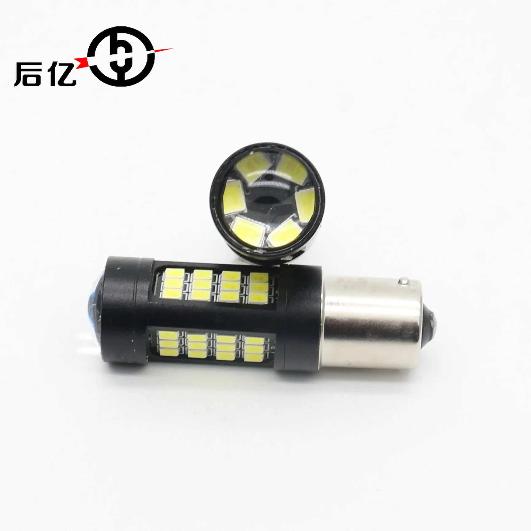 После сотней 1156 1157 2835 42 Lampblack Алюминиевый Автомобильный светодиодный фонарь для рулевого управления лампа заднего хода подсветка декодирование 100 Вт