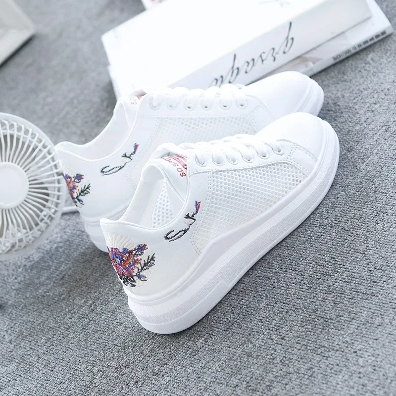 

2019 New Style Summer Small White Shoes Women Flat with Holes Versatile Korean-style Student Network Shoes Women's Punched Sheet