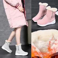 Зимние ботинки; зимние ботинки; женская обувь; женские ботинки; Модные Замшевые полусапожки из коровьей кожи на плоской подошве; ботинки; коллекция года; зимние теплые ботинки на меху; B59